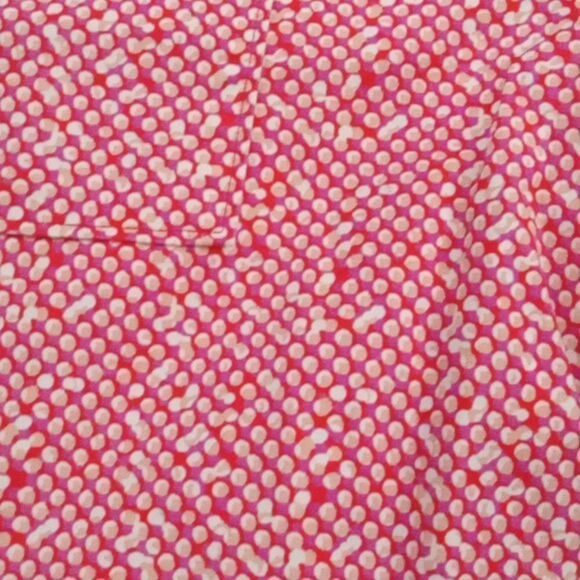 Cabi pink orange purple and white dot print side zip picnic shorts size 2 - Picture 4 of 5